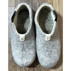 Baabuk Slippers Womens EU 37 Slip On Gray Sheep Wool Ankle Shoe